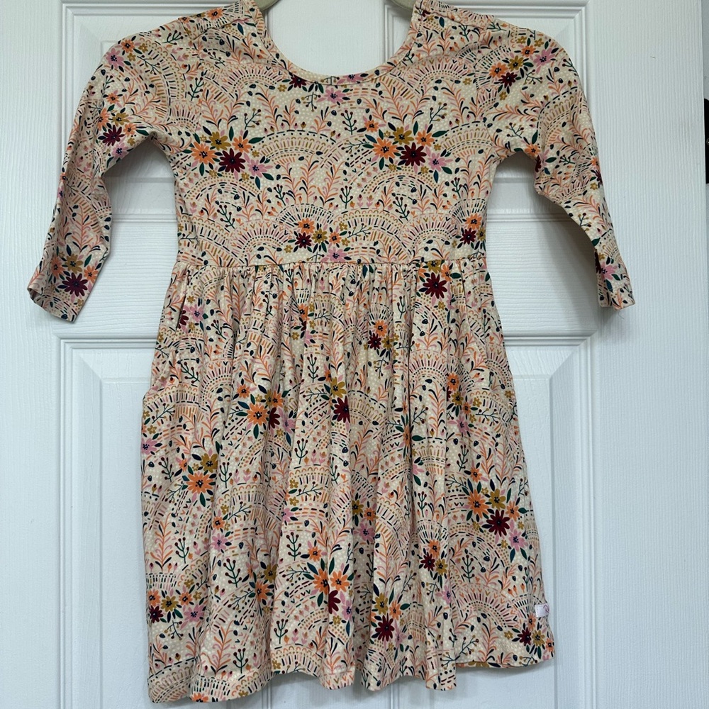 Ruffle Butts girls dress with pockets and a bow size 6